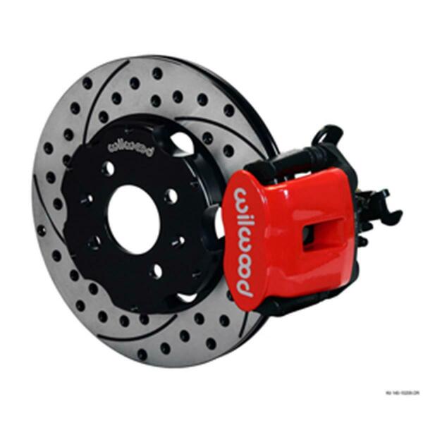 Wilwood 11 in. Combination Parking Caliper Rear Brake Kit - Drilled Rotor WLD140-10208-DR